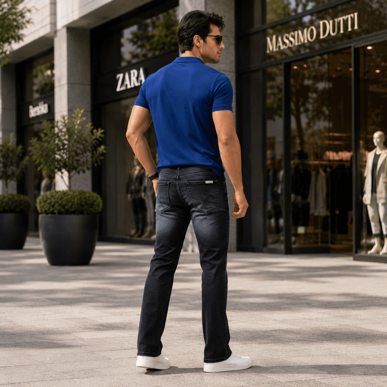 Dustfade Washed Black Casual Fit Jeans - view 4
