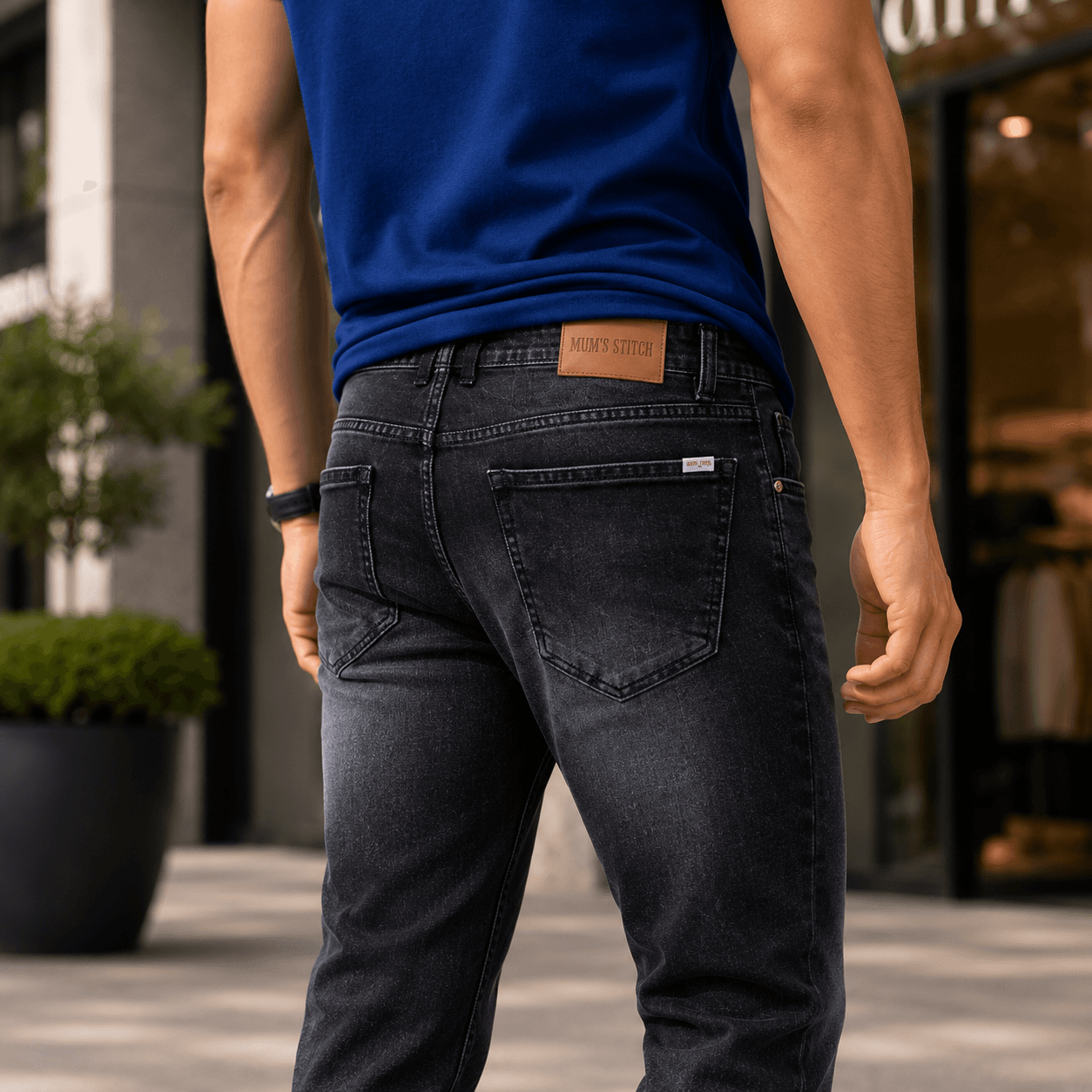 Dustfade Washed Black Casual Fit Jeans - view 6