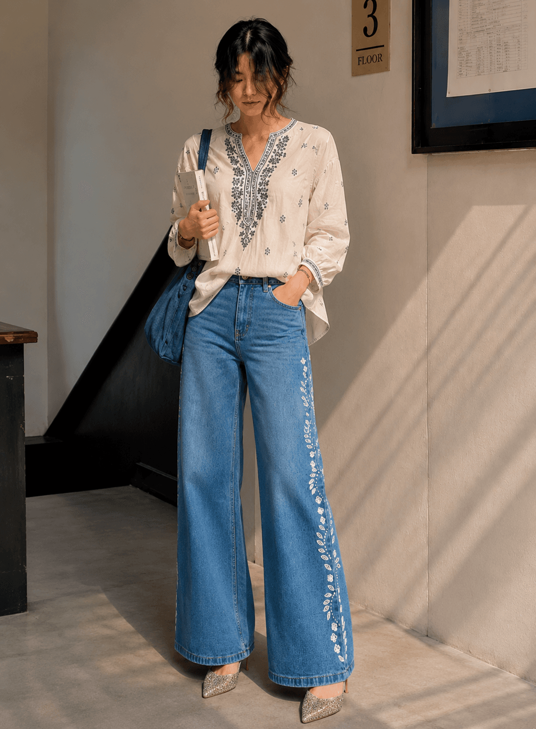 Embroidered Denims
