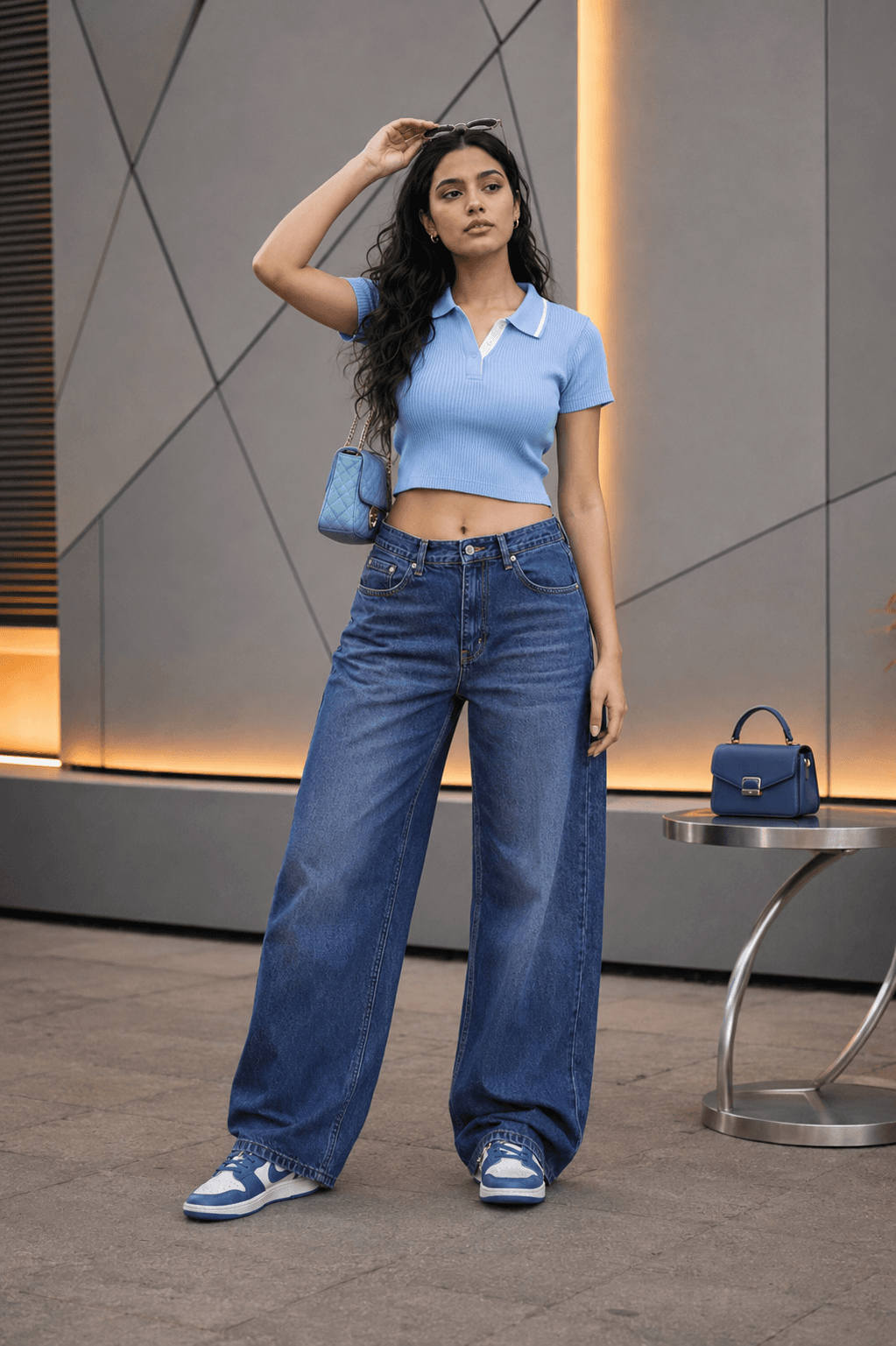 Twilight Wash High Waist Wide Leg Jeans - view 2