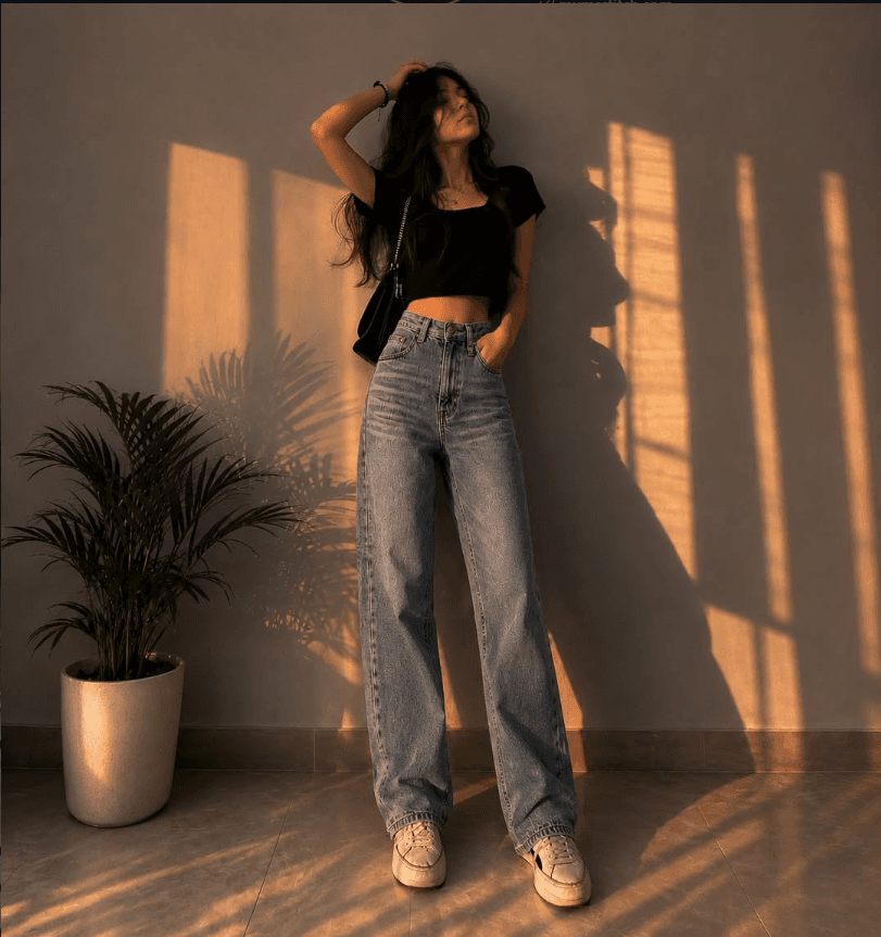 Baggy Denim Silhouette Drop - MUMS STITCH Official