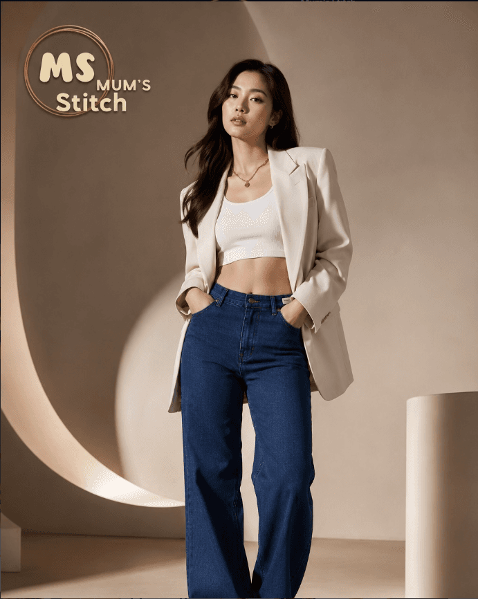 Distressed Vintage Workwear Denim - MUMS STITCH Official